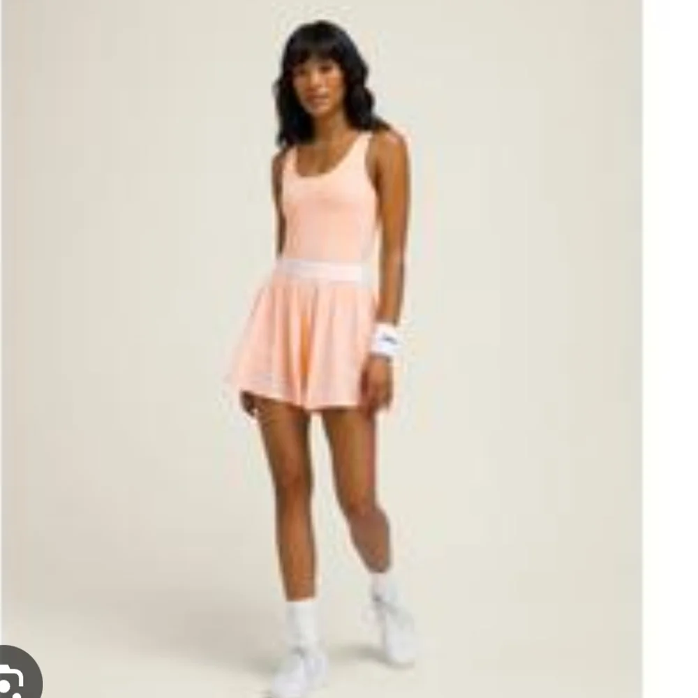 Wilson Peach Pastel Tennis To Golf Banded Dress Style Rare Floaty Romper s - Picture 2 of 11